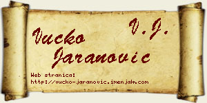 Vučko Jaranović vizit kartica